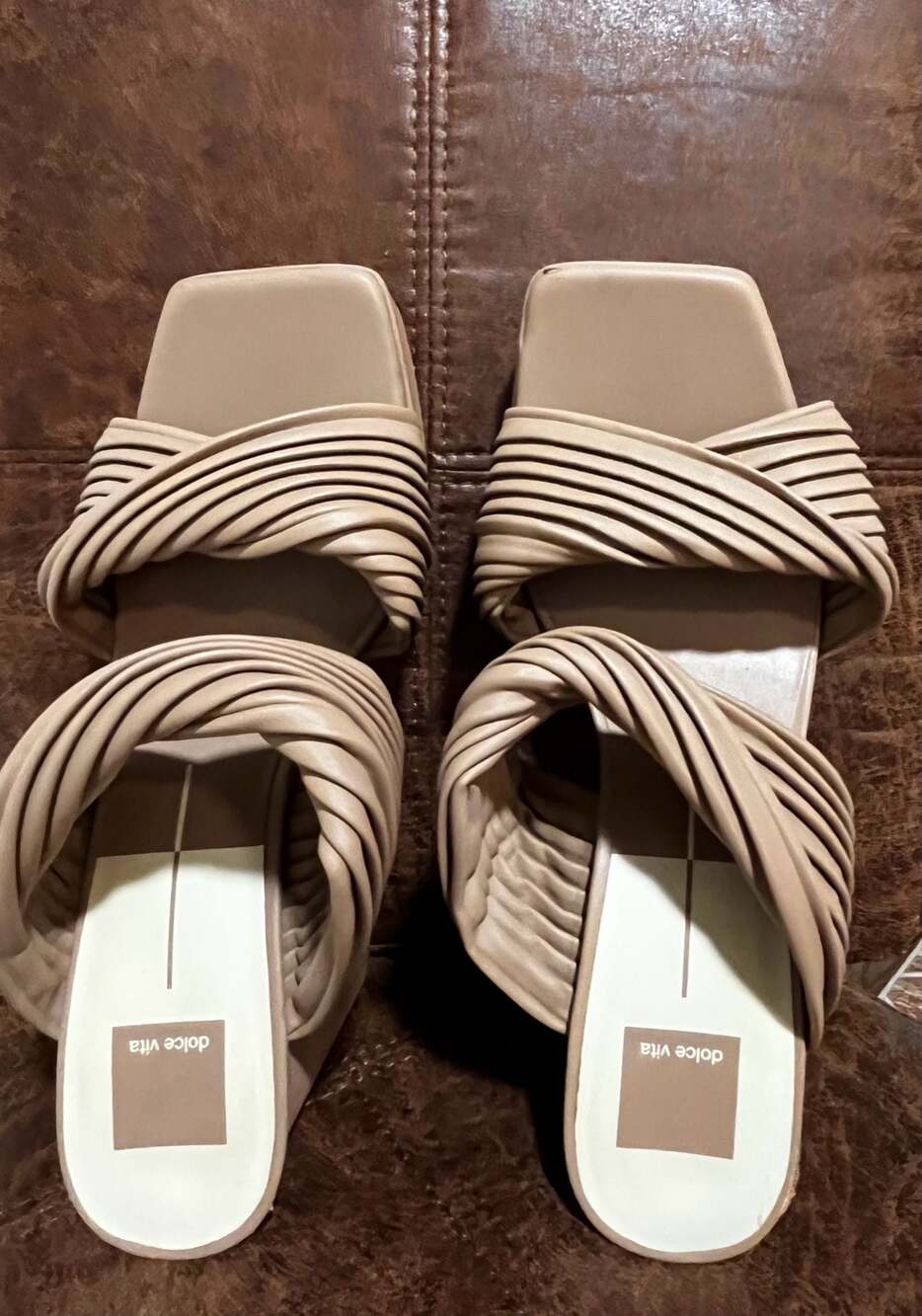 Dolce Vita Pilton Heeled Crossover Strap Platform Sandals